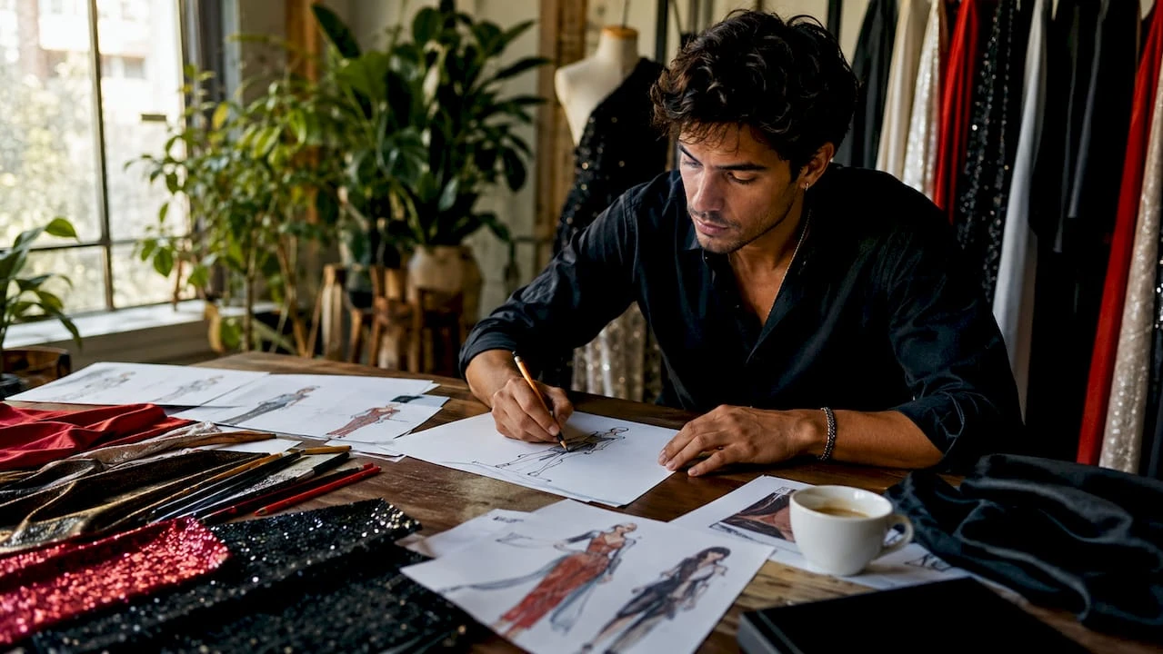 Diseñador que da vida a piezas de lujo innovadoras en su propio taller