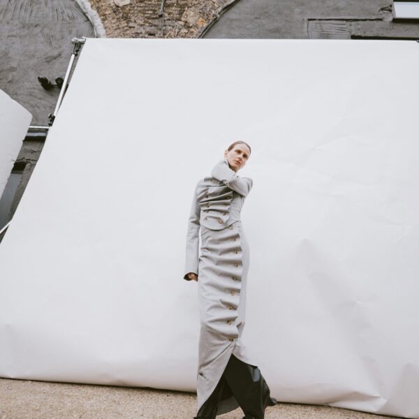 Light Grey Melange skirt