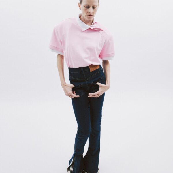 Pink White top
