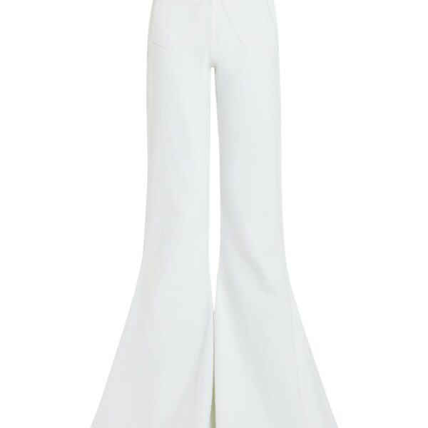 Flared Mirror Jeans White