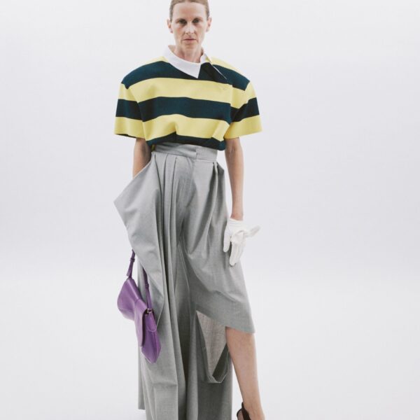 Yellow Navy Striped top