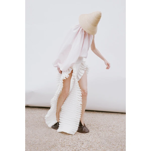 Awake Mode Laminary Skirt Off White, view 2
