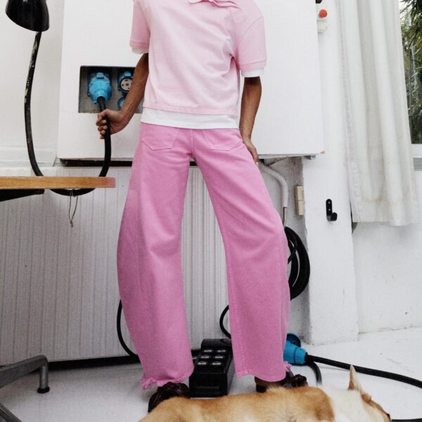 Pink trousers
