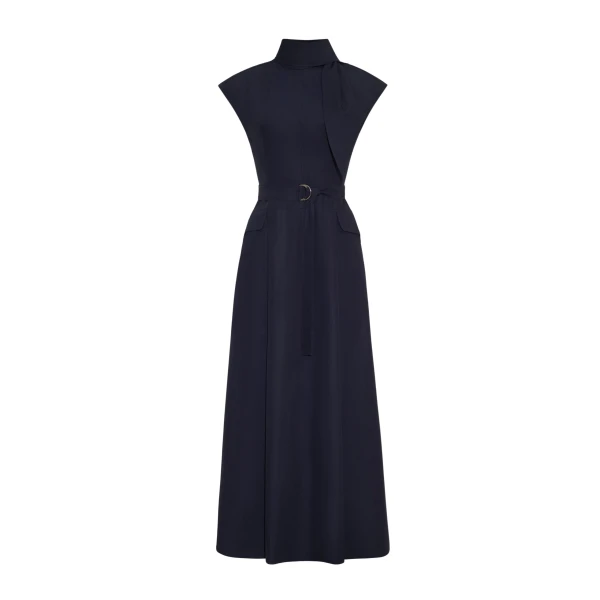 Adam Lippes Akane Dress in Navy