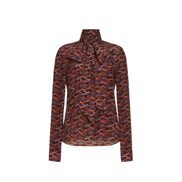 Adam Lippes Akari Blouse in Copper