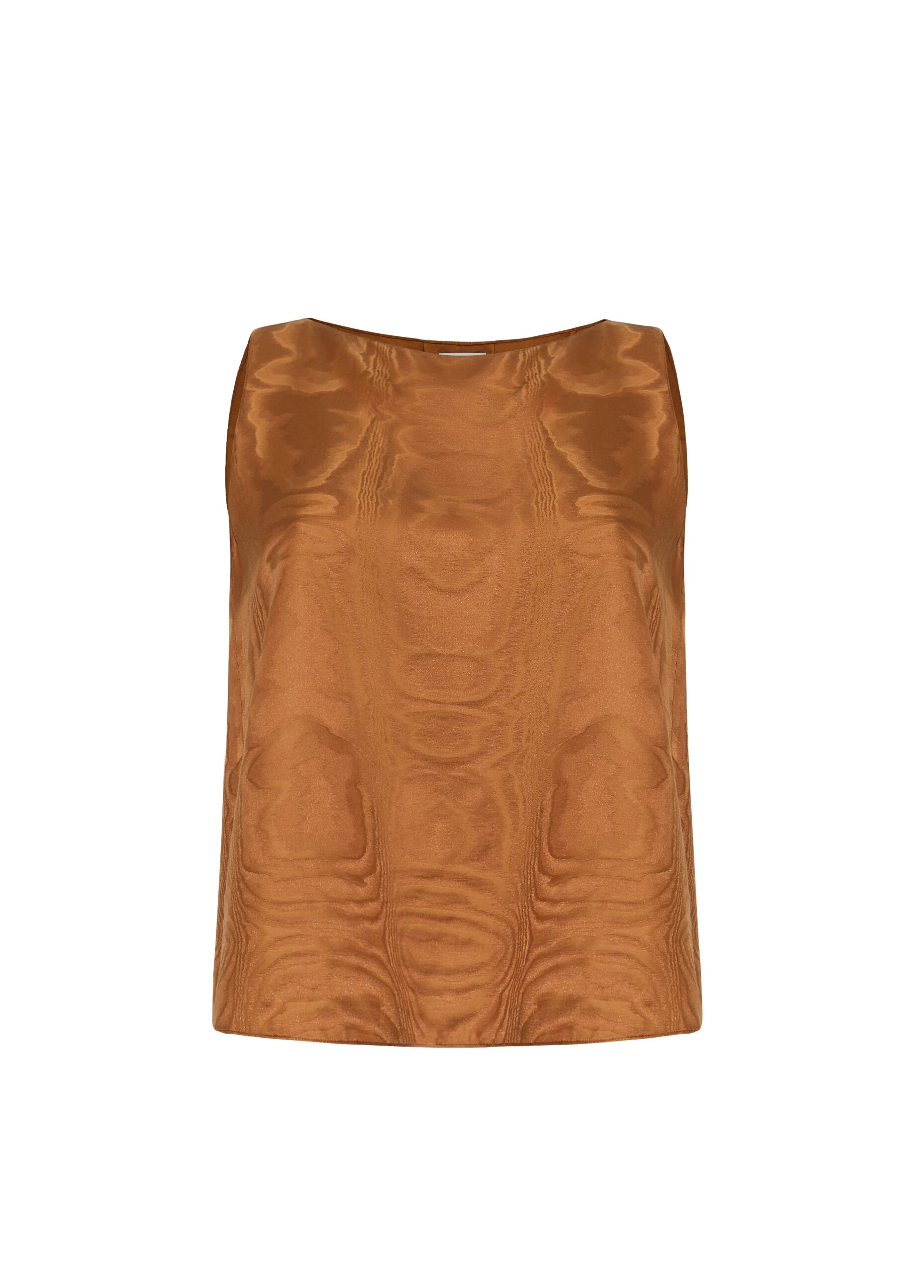 Adam Lippes Annie Top in Cognac