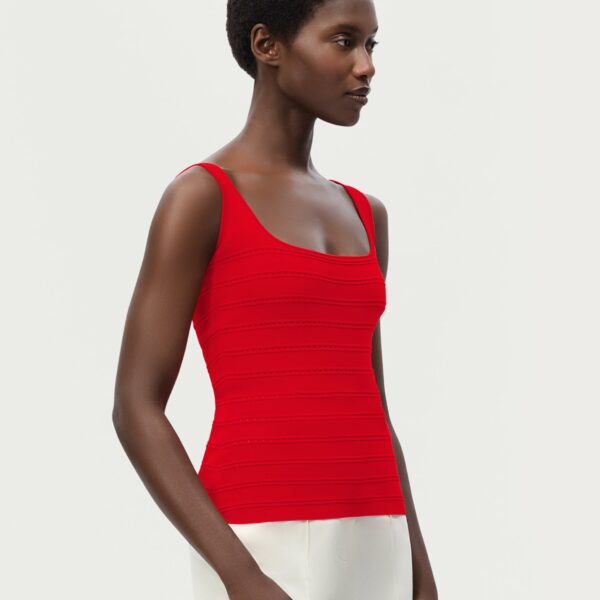 Red knitwear