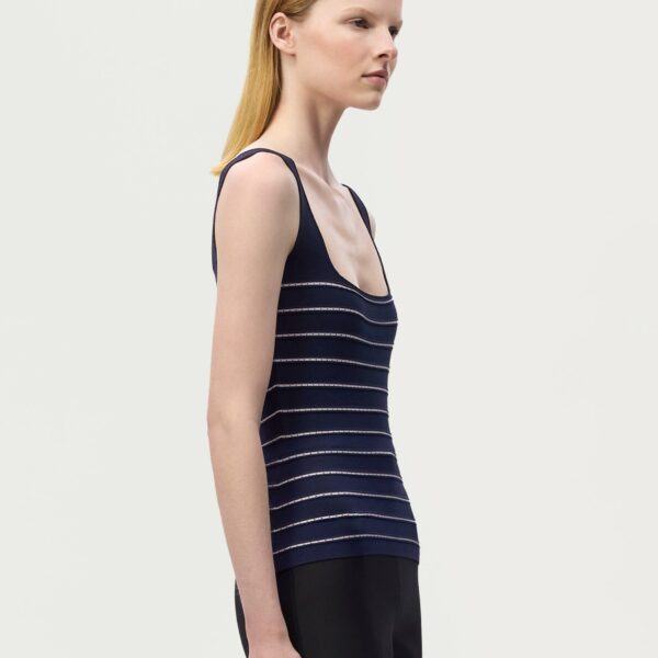 Blue knitwear