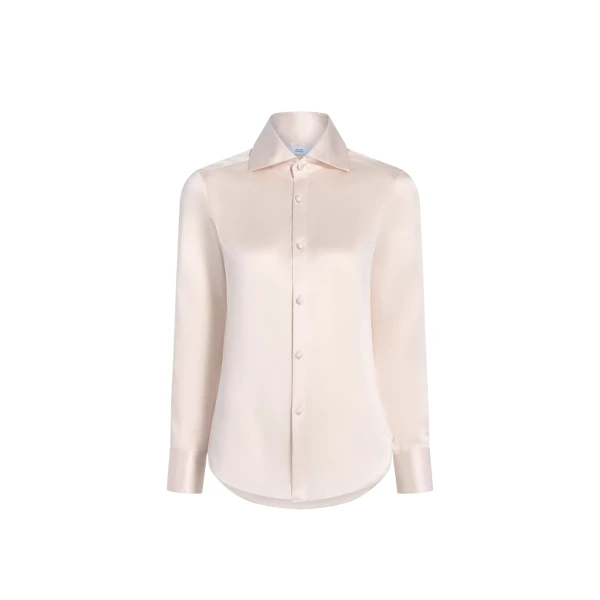 Adam Lippes Aston Shirt in Pale Pink