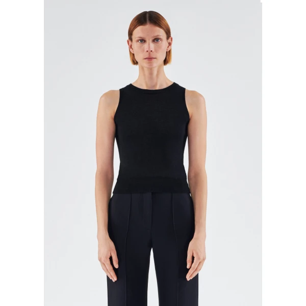 Adam Lippes Ava Knit in Black, view 2