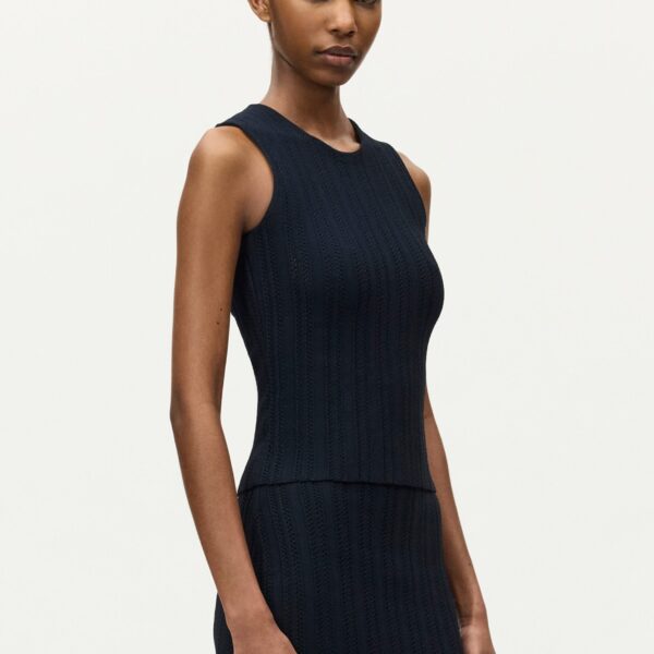 Blue knitwear