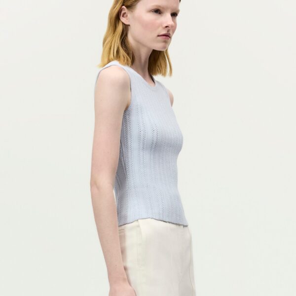 Blue knitwear