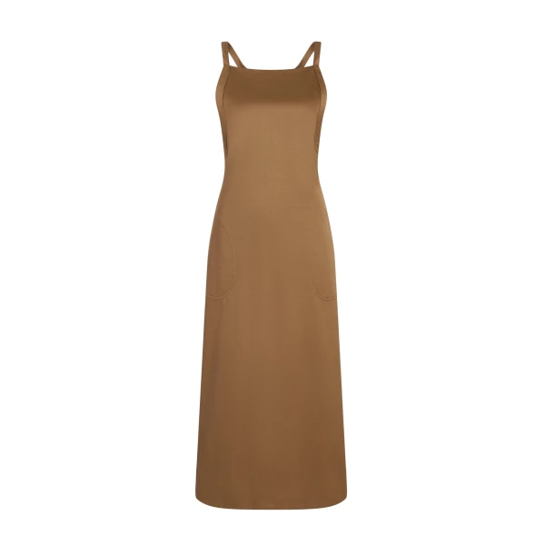 Adam Lippes Cecily Dress in Bronze