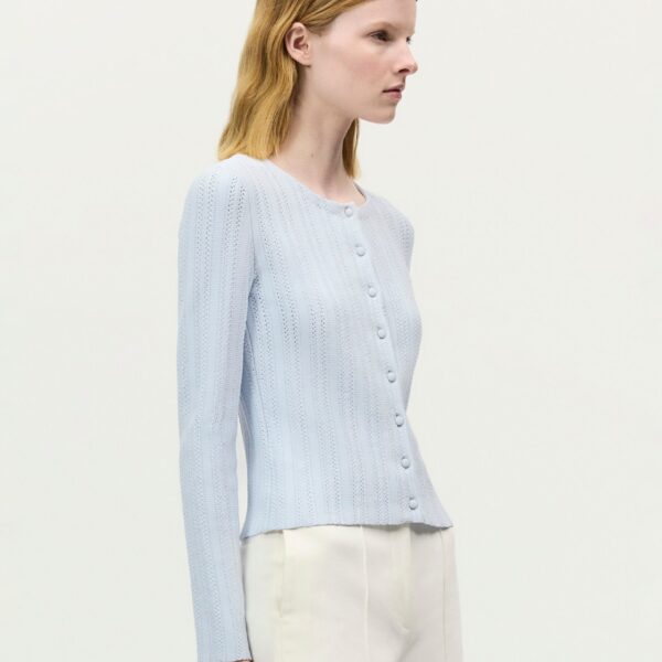 Blue knitwear