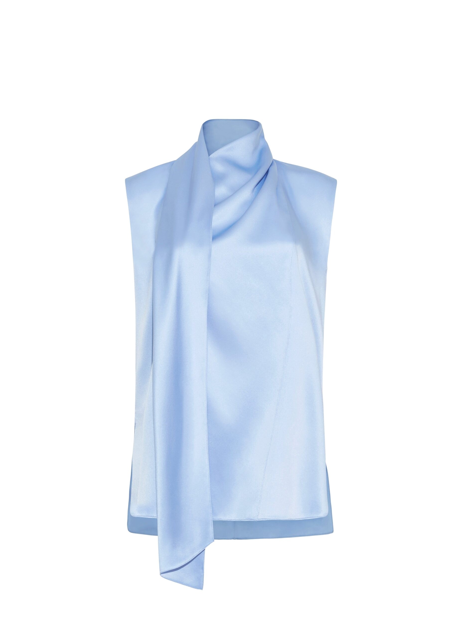 Adam Lippes Hana Top in Pale Blue
