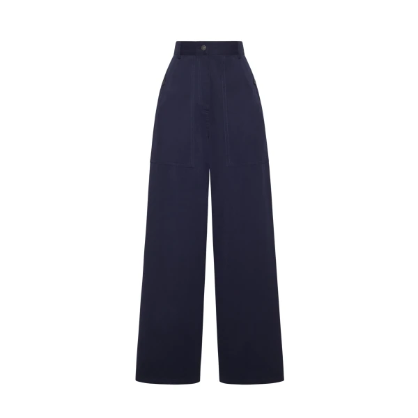 Adam Lippes Jasper Pant in Navy