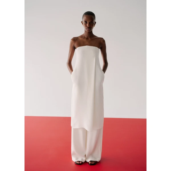Adam Lippes Lazlo Pant in Ivory, view 2