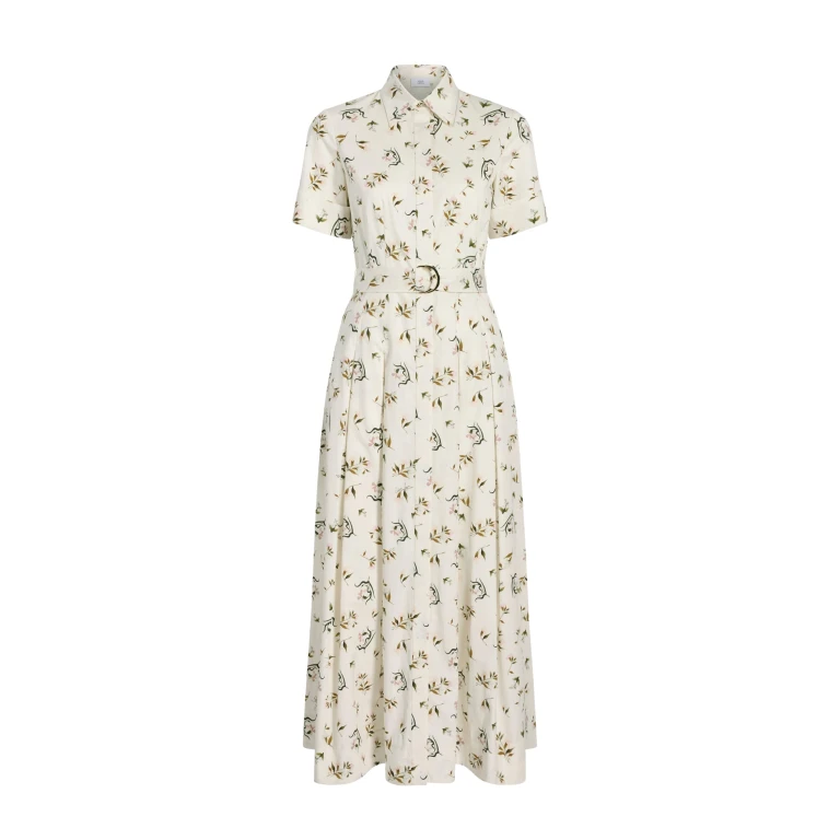 Adam Lippes Leighton Dress in Ivory Floral
