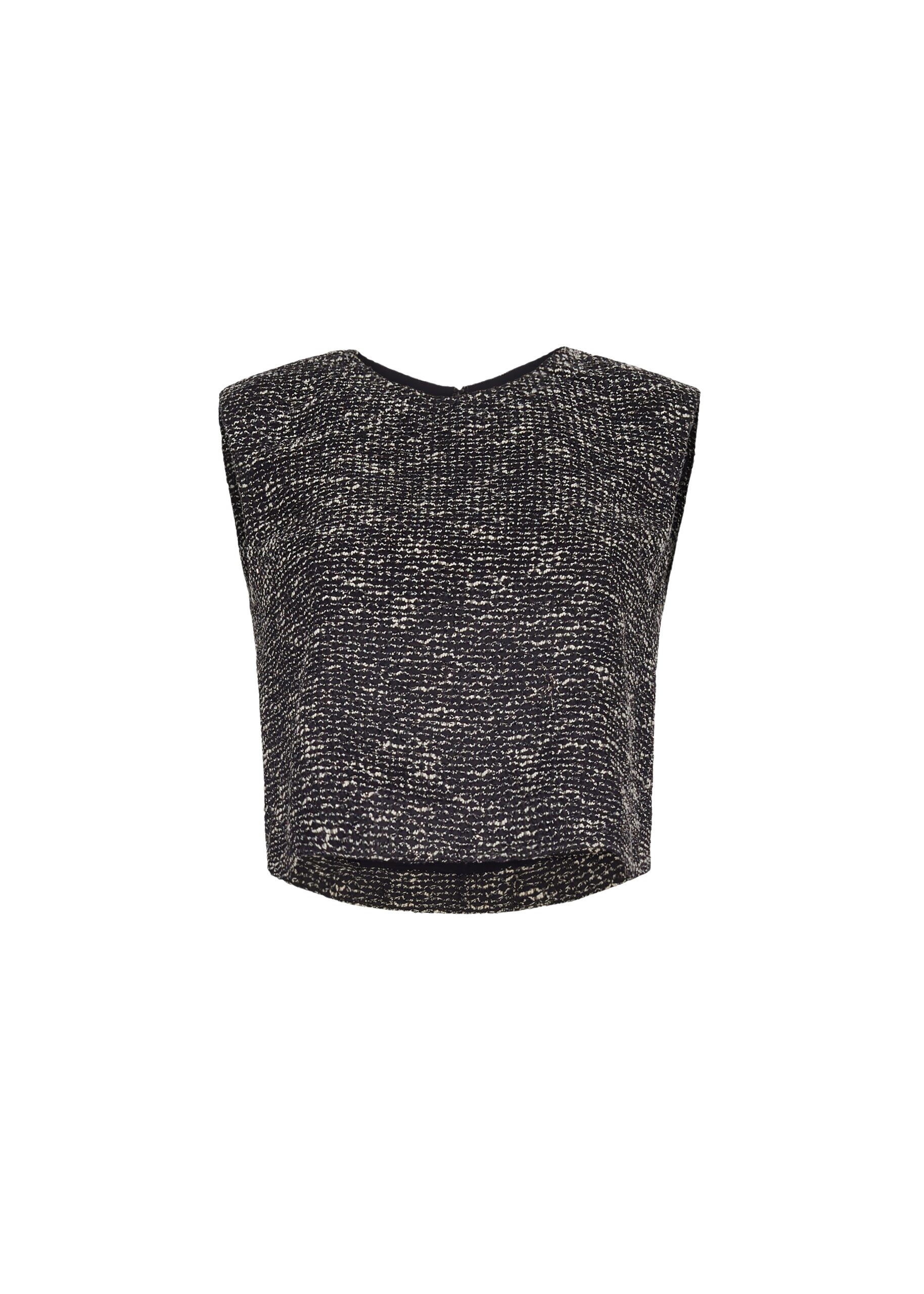 Adam Lippes Mercer Top in Black/Ivory