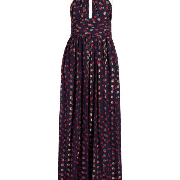 Minette Dress in Navy Multi