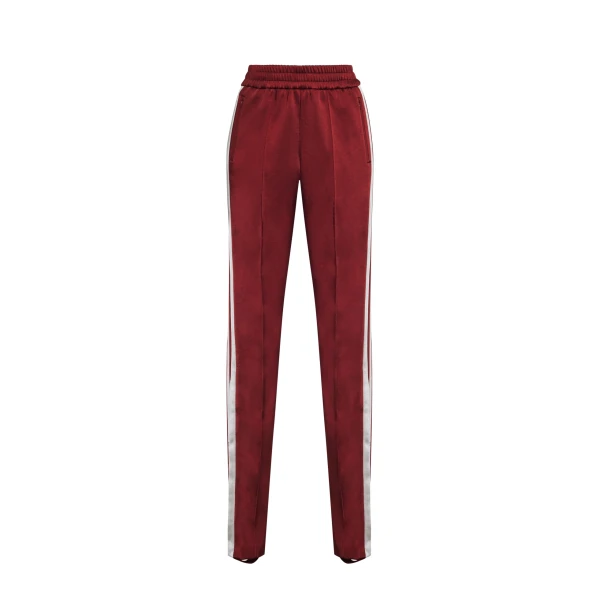 Adam Lippes Nozomi Pant in Oxblood/Magenta