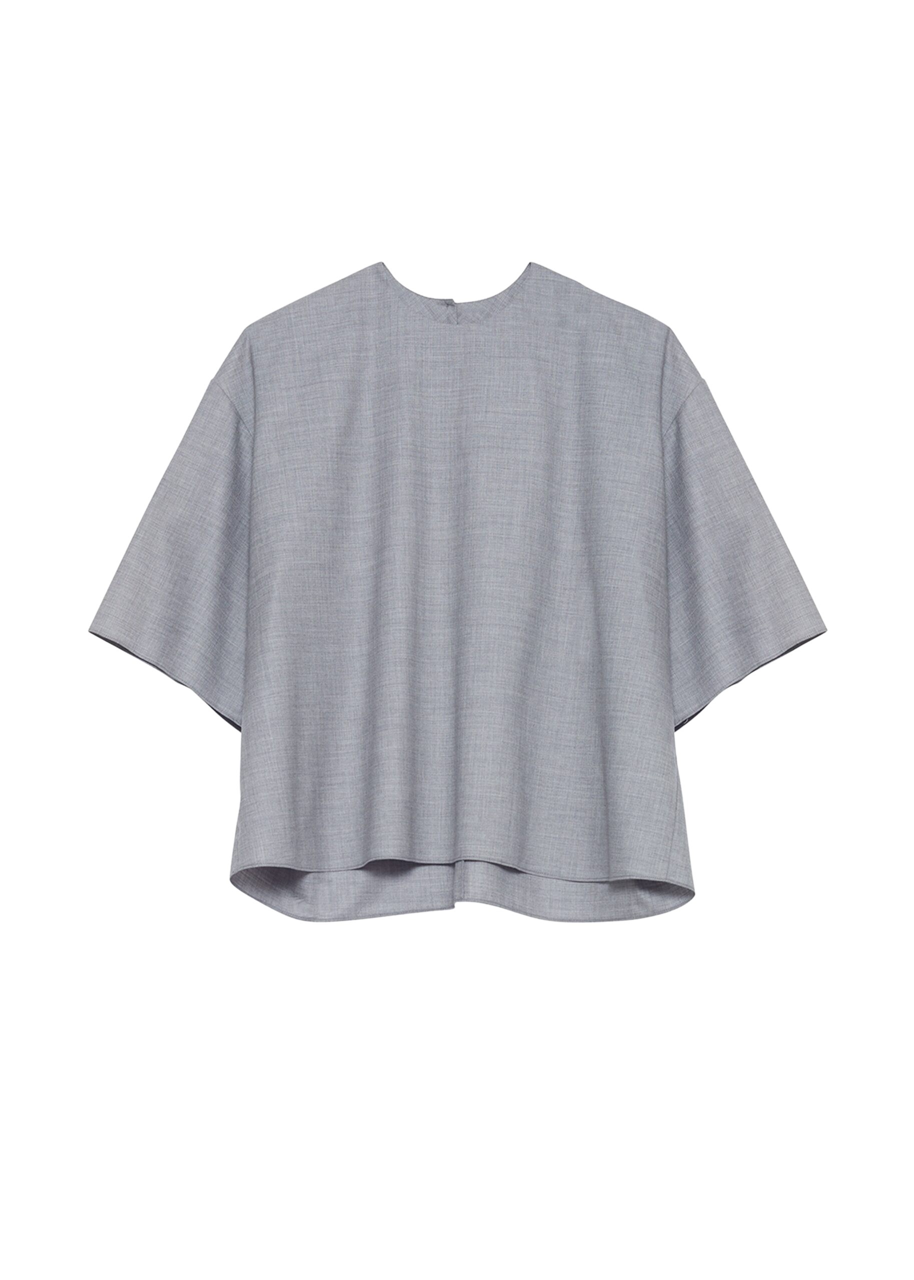 Adam Lippes Oversized T-Shirt in Heather Grey Top
