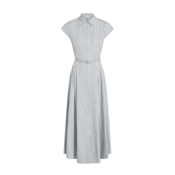 Adam Lippes Palmer Dress in White/Ink
