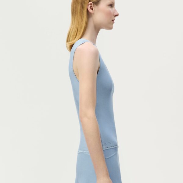 Blue knitwear