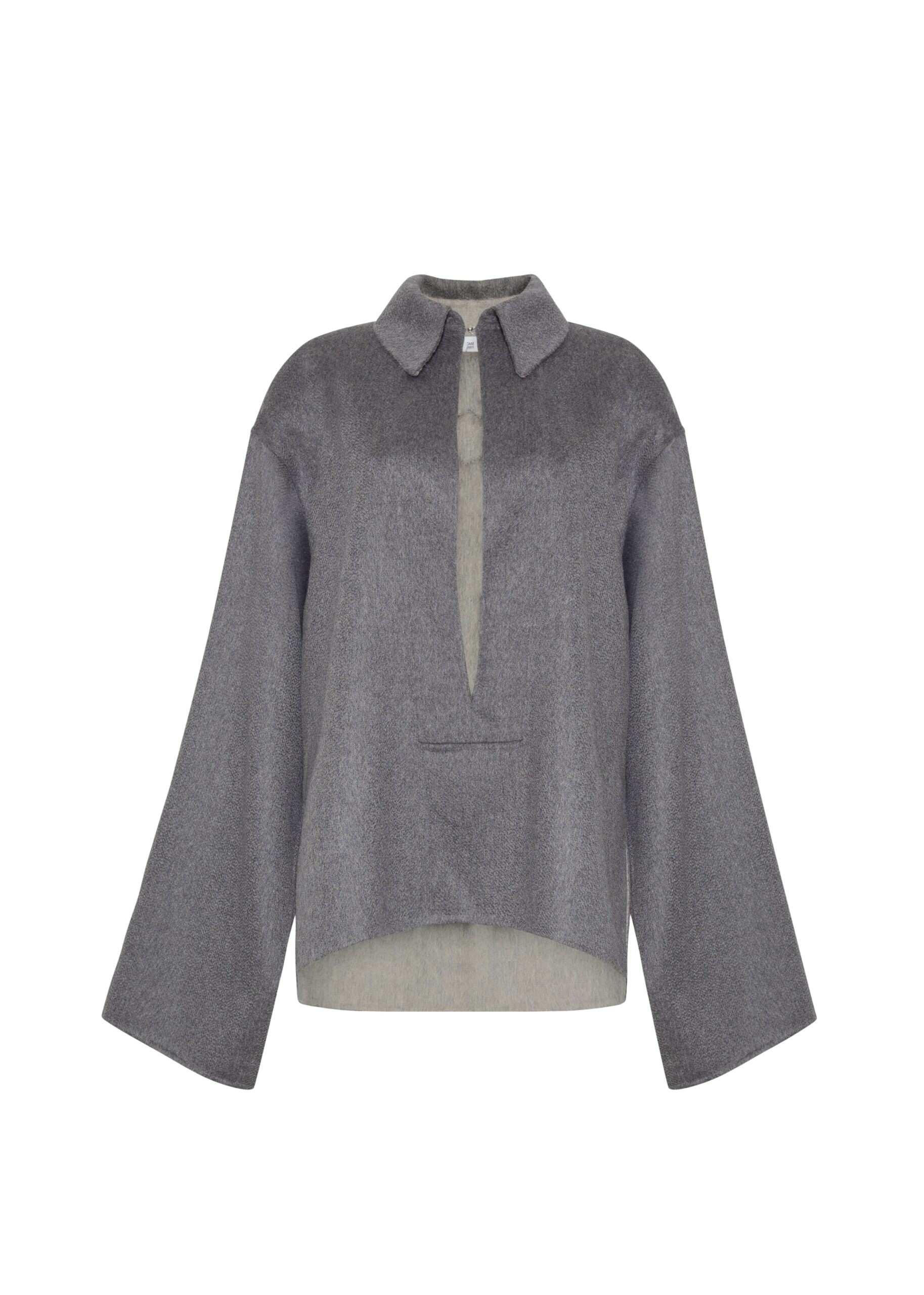Adam Lippes Shiloh Top in Heather Grey