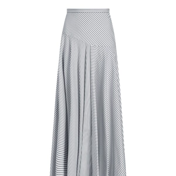 Thea Skirt in White/Ink