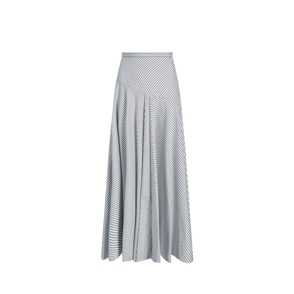 Adam Lippes Thea Skirt in White/Ink