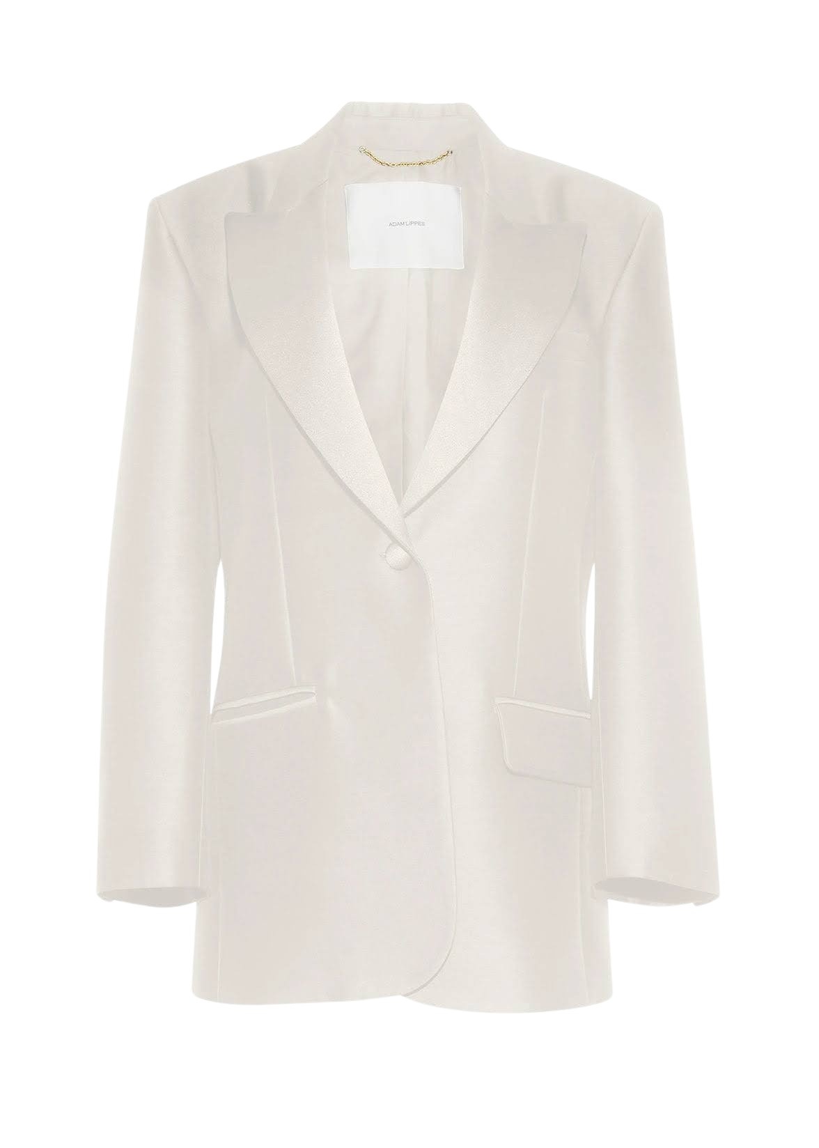 Adam Lippes Tux Jacket in Ivory