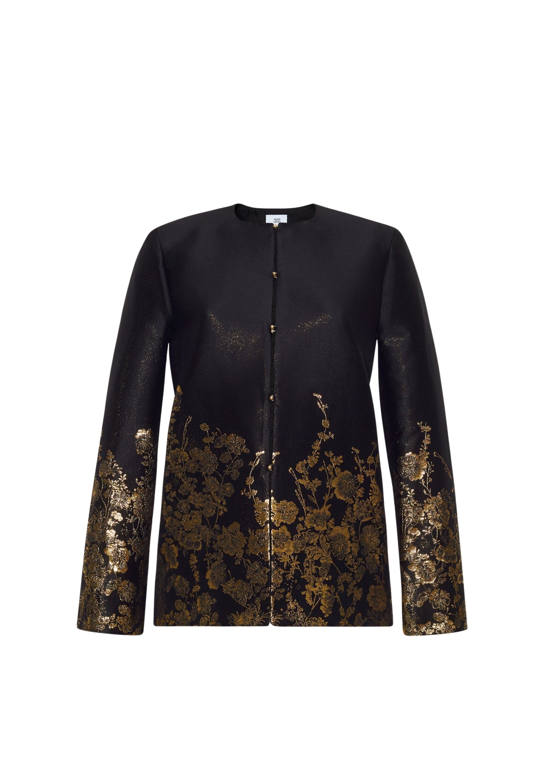 Adam Lippes Valens Jacket in Black/Gold