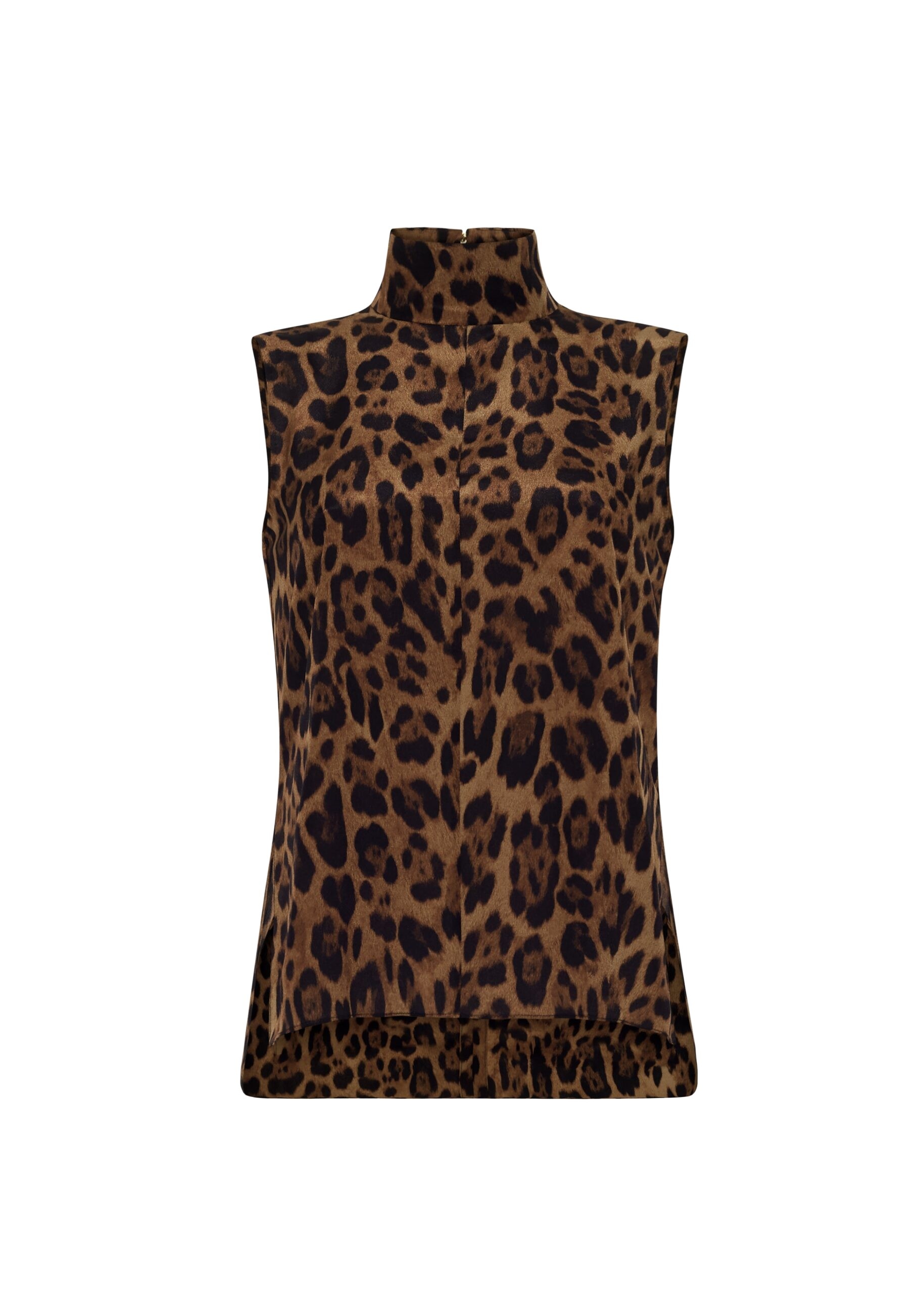 Adam Lippes Varick Top in Natural Leopard