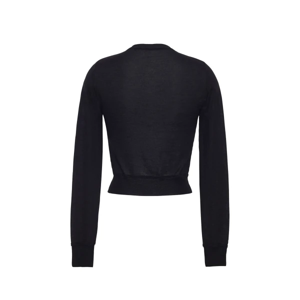 Adam Lippes Worth Cardigan in Black, view 4