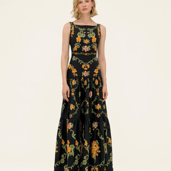Agua by Agua Bendita Abeja Cordillera Maxi Dress - Agua by Agua Bendita Dresses - Artisanal Colombian Resort Wear at Coveti