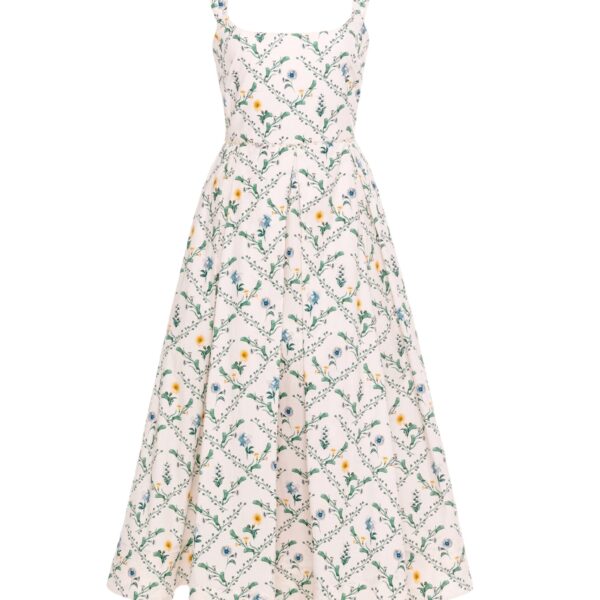 Agua by Agua Bendita Alcaparra Brisa Midi Dress - Agua by Agua Bendita Dresses - Artisanal Colombian Resort Wear at Coveti