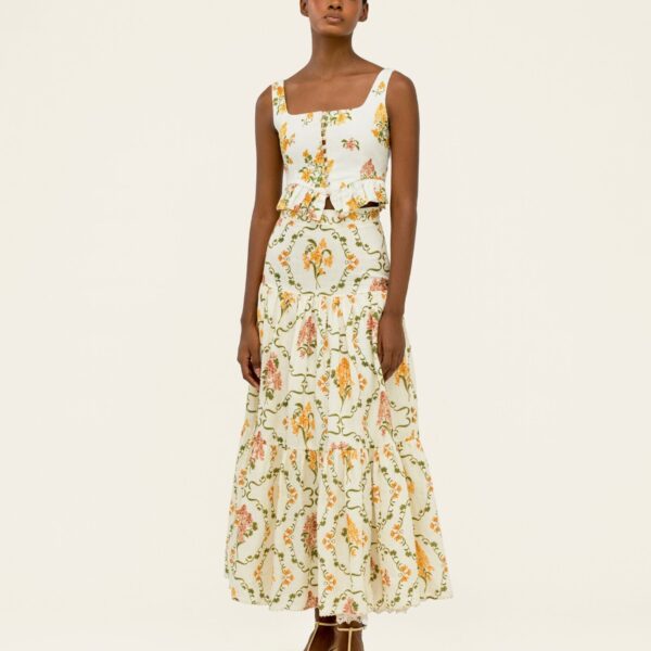Agua by Agua Bendita Anis Cordillera Maxi Skirt - Agua by Agua Bendita Skirts - Artisanal Colombian Resort Wear at Coveti