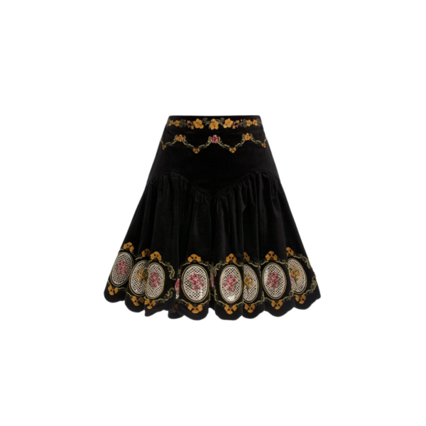 Agua by Agua Bendita Asai Cordillera Mini Skirt - Agua by Agua Bendita Skirts - Artisanal Colombian Resort Wear at Coveti