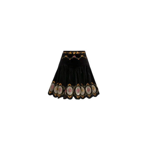 Agua by Agua Bendita Asai Cordillera Mini Skirt - Agua by Agua Bendita Skirts - Artisanal Colombian Resort Wear at Coveti