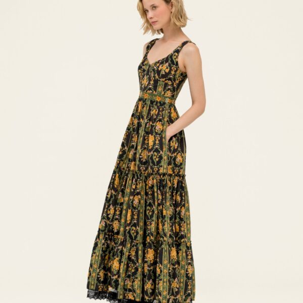 Agua by Agua Bendita Azulejo Cordillera Maxi Dress - Agua by Agua Bendita Dresses - Artisanal Colombian Resort Wear at Coveti