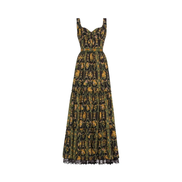 Agua by Agua Bendita Azulejo Cordillera Maxi Dress - Agua by Agua Bendita Dresses - Artisanal Colombian Resort Wear at Coveti