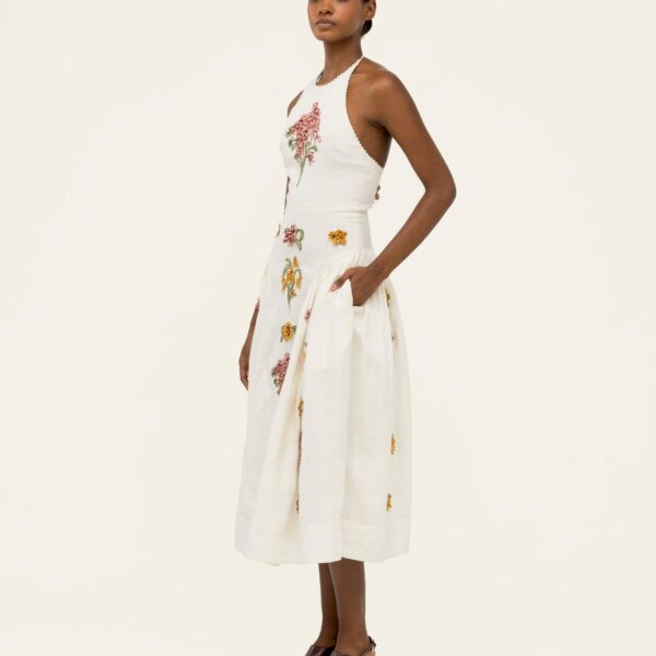 Agua by Agua Bendita Balsa Cordillera Midi Dress - Agua by Agua Bendita Dresses - Artisanal Colombian Resort Wear at Coveti