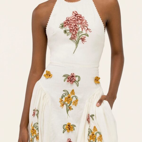 Agua by Agua Bendita Balsa Cordillera Midi Dress - Agua by Agua Bendita Dresses - Artisanal Colombian Resort Wear at Coveti