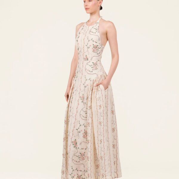 Agua by Agua Bendita Balsa Navegante Midi Dress - Agua by Agua Bendita Dresses - Artisanal Colombian Resort Wear at Coveti