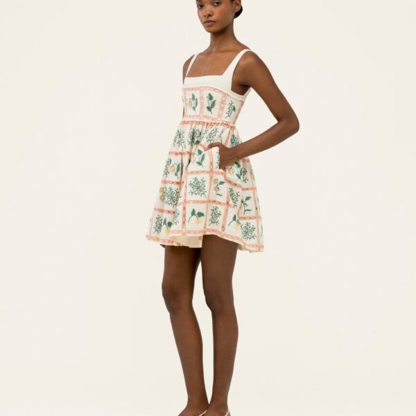 Agua by Agua Bendita Barbara Uchuva Mini Dress - Agua by Agua Bendita Dresses - Artisanal Colombian Resort Wear at Coveti