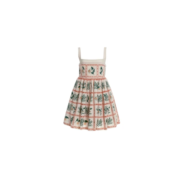 Agua by Agua Bendita Barbara Uchuva Mini Dress - Agua by Agua Bendita Dresses - Artisanal Colombian Resort Wear at Coveti
