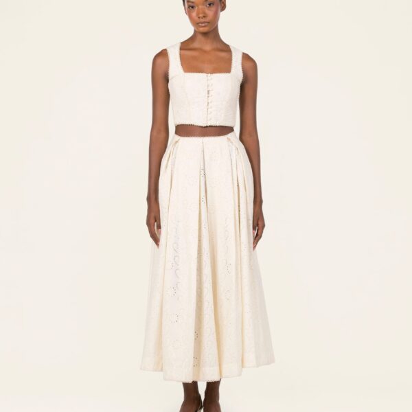 Agua by Agua Bendita Delta Playa Maxi Skirt - Agua by Agua Bendita Skirts - Artisanal Colombian Resort Wear at Coveti