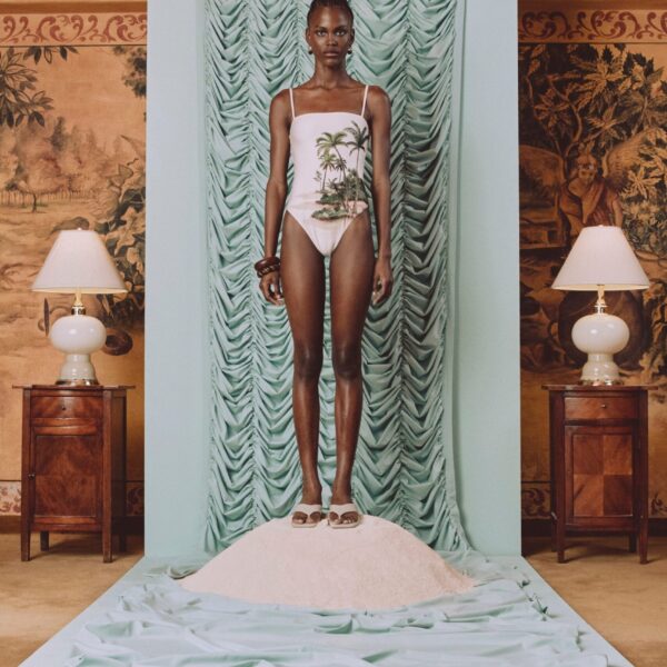 Agua by Agua Bendita Durazno Arena One Piece - Agua by Agua Bendita Beachwear - Artisanal Colombian Resort Wear at Coveti
