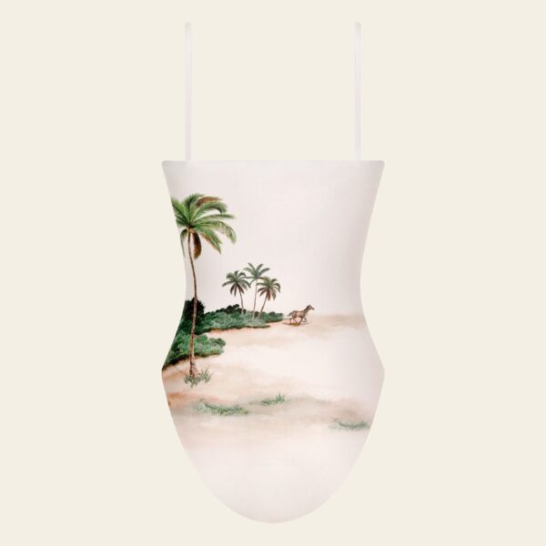 Agua by Agua Bendita Durazno Arena One Piece - Agua by Agua Bendita Beachwear - Artisanal Colombian Resort Wear at Coveti